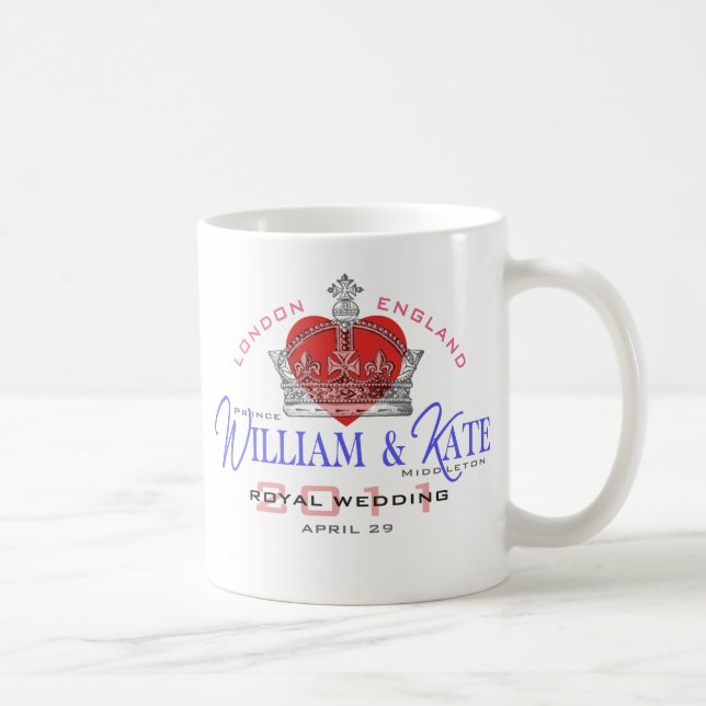 Taza De Café Boda real de Guillermo y de Kate (Derecha)