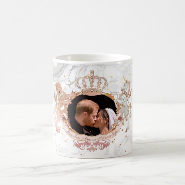 TAZA DE CAFÉ BODA REAL KISS, HARRY+MEGHAN (Centro)