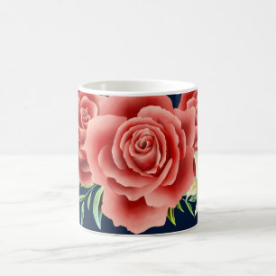 Taza De Café Boda Rosa grande