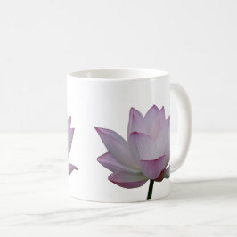 Taza De Café Boda suave rosa de las flores de Lotus