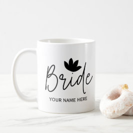 Taza De Café Bodas de Novia Elegantes Personalizadas 