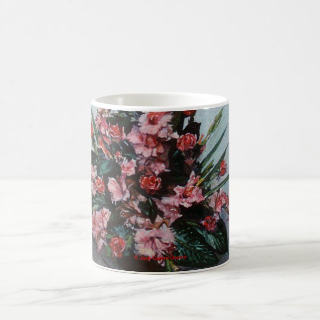 Taza De Café Bodegón de flores (Centro)
