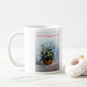 Taza De Café Bodegón de flores/Still life of flowers
