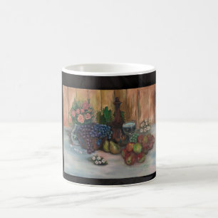 Taza De Café Bodegón de Frutas y Flores