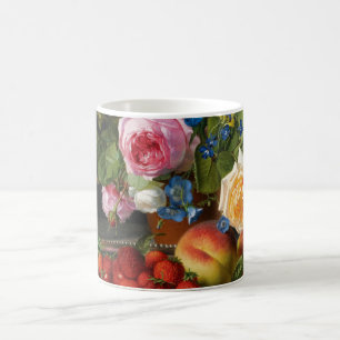 Taza De Café Bodegón Rosas y Fresas de Otto Ottesen