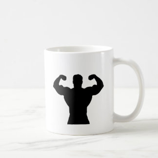 Taza De Café bodybuilder que dobla los músculos