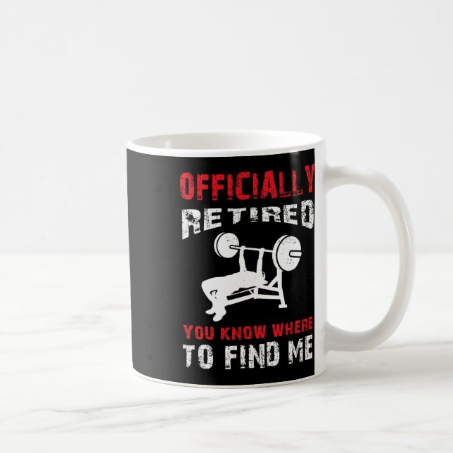 Taza De Café Bodybuilder Retirement Gift Bodybuilding B (Derecha)