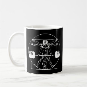 Taza De Café Bodybuilding - Vitruvian Barbell Man