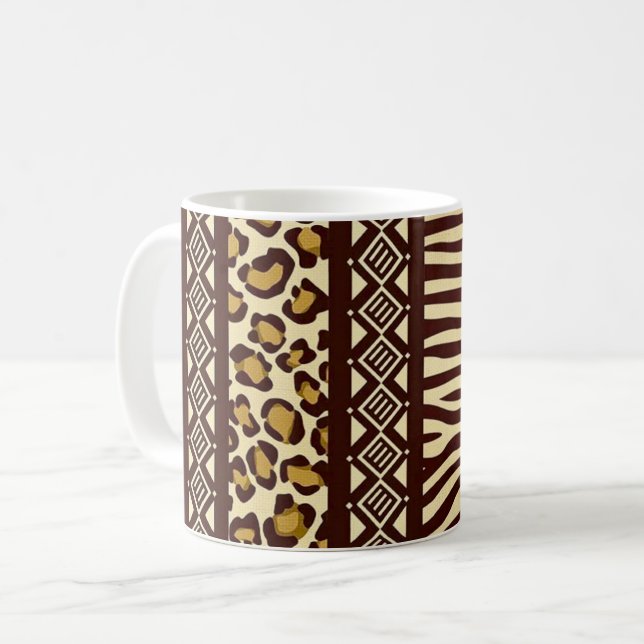 Taza De Café Bohemian African Design Mug (Anverso izquierdo)