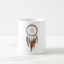 Taza De Café Bohemian Feather Dreamcatcher Mug