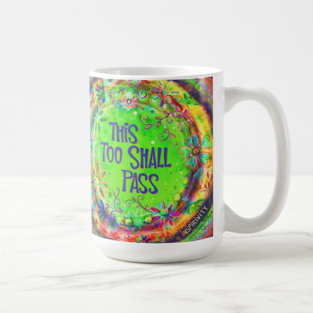 Taza De Café Boho Esto También Pasará A Citar La Inespiritualid (Derecha)