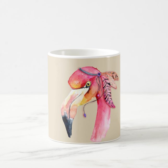 Taza De Café Boho Fiona Flamingo Mug (Centro)