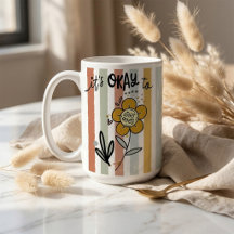 Boho Floral de Rayas Está Bien Empezar de Nuevo