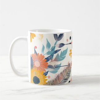 Taza De Café Boho Floral Dreamcatcher Mug