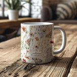 Taza De Café Boho Floral Mug<br><div class="desc">Boho Floral Mug. Elegante y romántico, esta hermosa paleta de colores de bronceado, marrón, óxido, terracota y naranja quemado es el tema de moda para los bodas de este año. El pasto seco rústico, las flores hermosas, las mariposas bonitas y las flores silvestres añejos son detalles impresionantes que se añaden...</div>