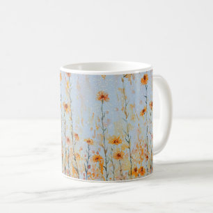 Taza De Café Boho Flores Silvestres Vintage