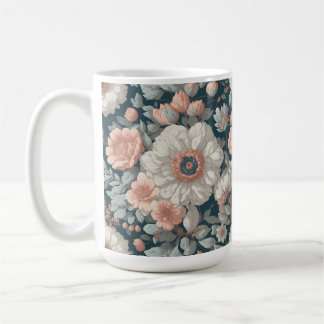 Taza De Café Boho Flower Design 15 oz Classic Mug