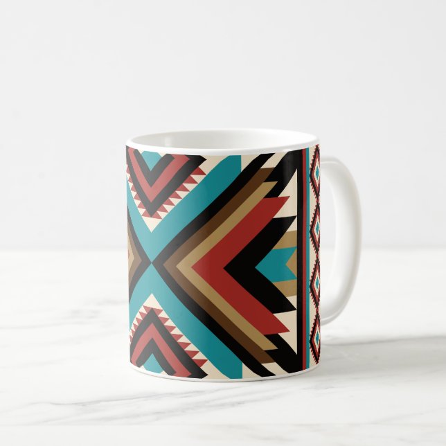 Taza De Café Boho Geométrico (Anverso derecho)