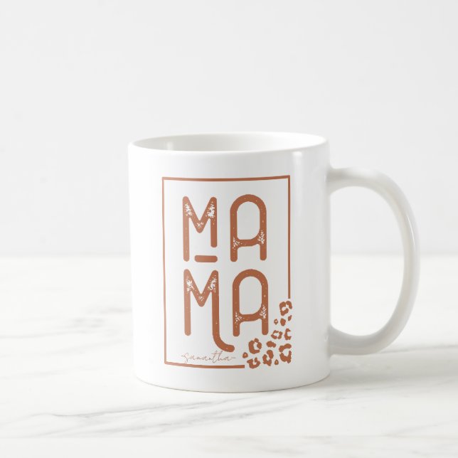 Taza De Café Boho Mama ruso (Derecha)
