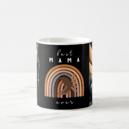 Taza De Café Boho mejor mamá de todos los tiempos moderna foto 