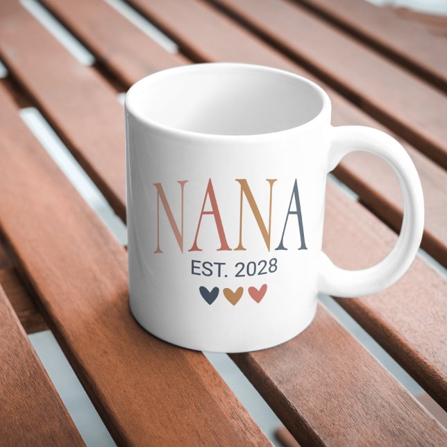 Taza De Café Boho Nana Mug | Regalo de abuela personalizado (nana mug, boho nana mug, personalized nana mug, custom nana mug, nana coffee mug, grandmother mug,)