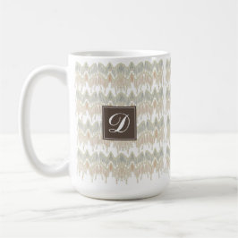 Taza De Café Boho Orgánico Resumen Macrame Natural Hanging