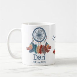 Taza De Café Boho Papá Est. Atrapasueños