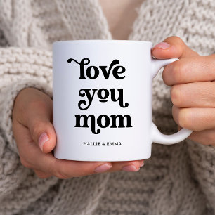 Taza De Café Boho Retro Textos   Ama a tu mamá negra y blanca