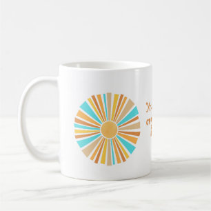 Taza De Café Boho Sol, Aquí Viene El Hijo, Retro Sol