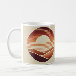 Taza De Café Boho Sunset - Diseño Estético Inspirado en la Natu