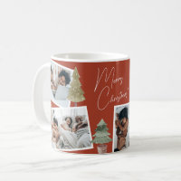 Boho Terracotta Navidades multifoto Pine Tree