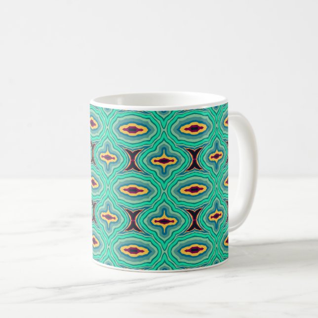 Taza De Café Boho tropical suroeste Moda Geode Arte (Anverso derecho)