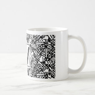 Taza De Café Boho W Monograma