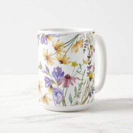 Taza De Café Boho Wildflower