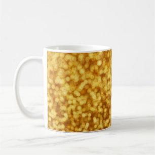 Taza De Café Bokeh de luz dorada Resumen de fondo