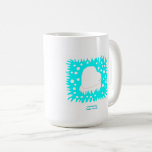 Taza De Café Bola de café del corazón de la nieve en invierno