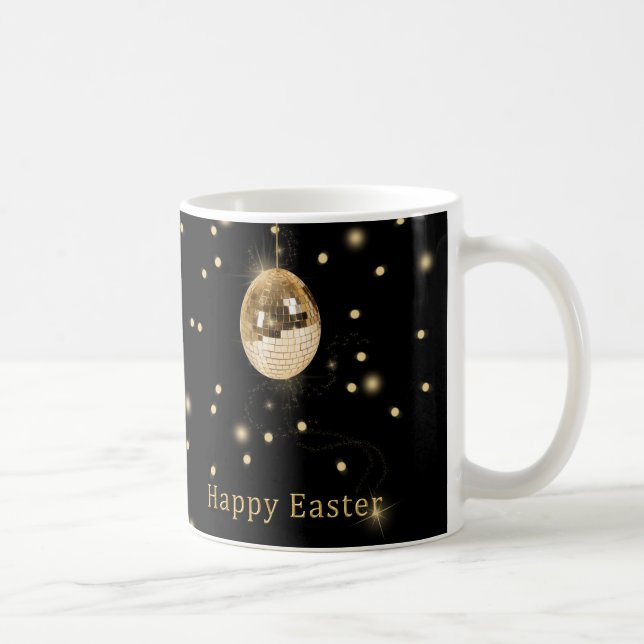 Taza De Café Bola de disco de oro de Pascua (Derecha)