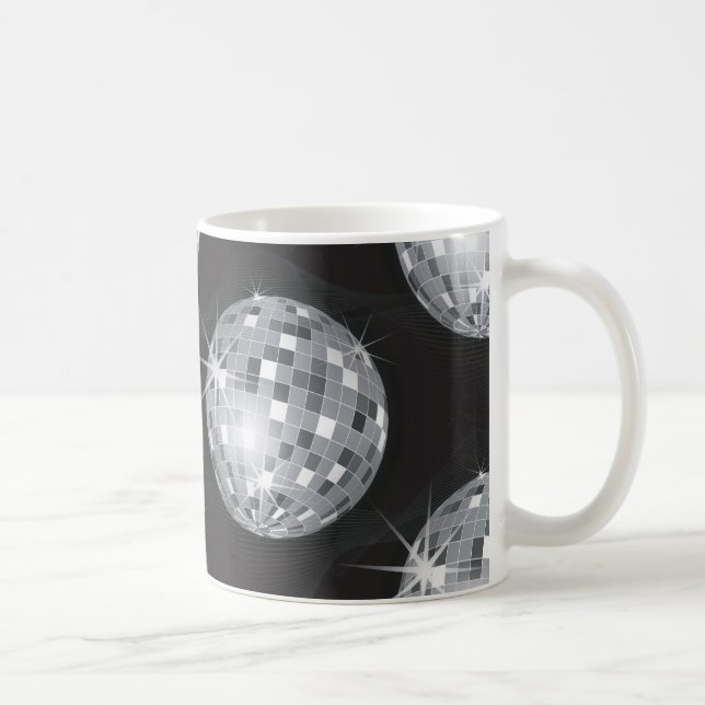 Taza De Café bola de disco plateado (Derecha)