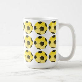 Taza De Café Bola de fútbol americano amarilla o fútbol