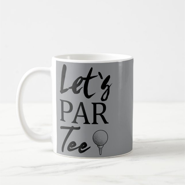Taza De Café Bola De Golf Y Golf Lets Par (Izquierda)