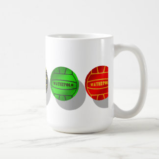 Taza De Café Bola de los jugadores de polo del agua y de los