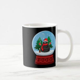 Taza De Café Bola de Nieve de Navidad Hockey sobre Hielo Muñeco