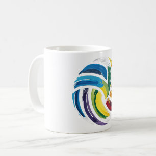 Taza De Café Bola de voleibol colorida