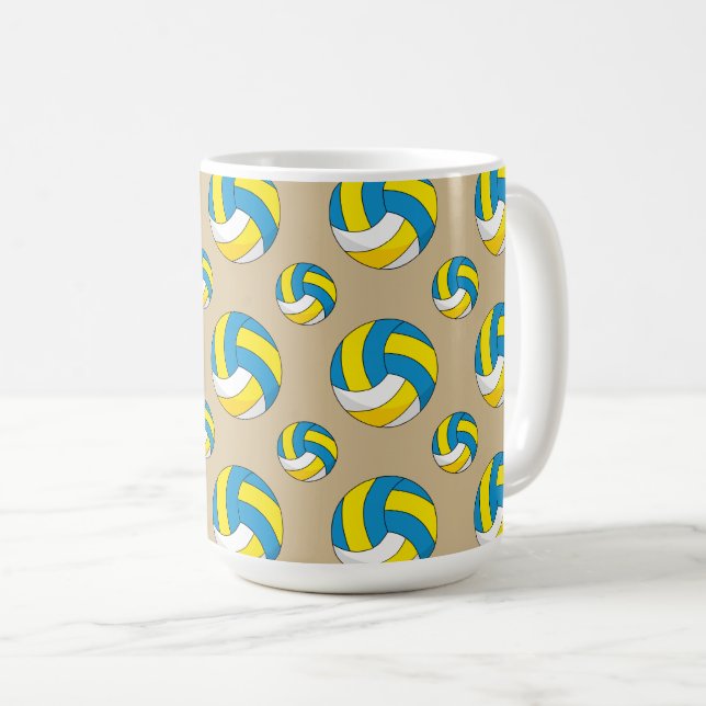 Taza De Café Bola de voleibol personalizado (Anverso derecho)