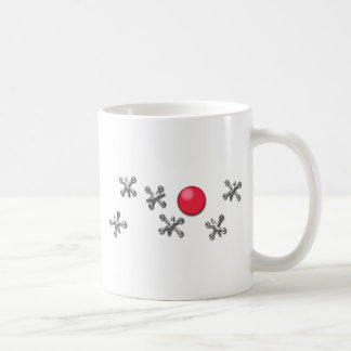 Taza De Café Bola y enchufes de goma rojos