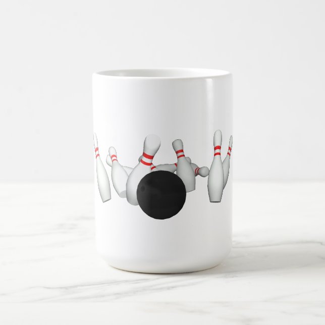 Taza De Café Bola y pernos de bolos: modelo 3D: (Centro)