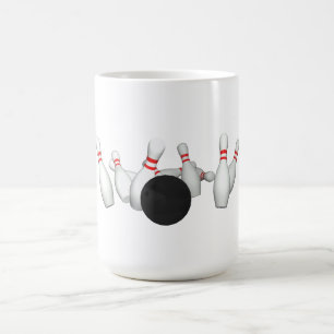 Taza De Café Bola y pernos de bolos: modelo 3D: