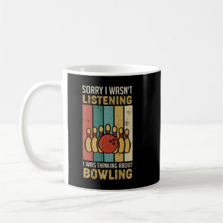 Taza De Café Bolas Bowling Bowlers Roll Bowl Cita divertida Ret