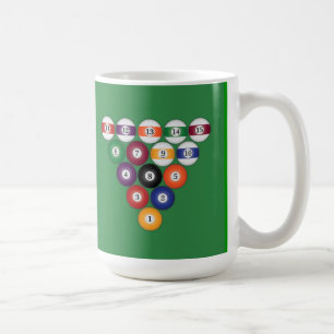 Taza De Café Bolas de billar/Billar: Coffee Mugs