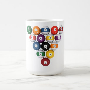 Taza De Café Bolas de billar / Billar: Modelo 3D: